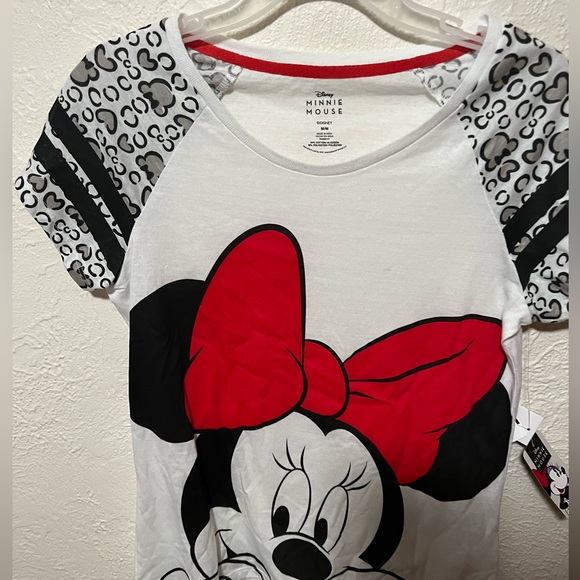 M Disney Minnie Mouse Pajamas Set hearts bows jogger pants top loungewear NEW - Picture 4 of 5